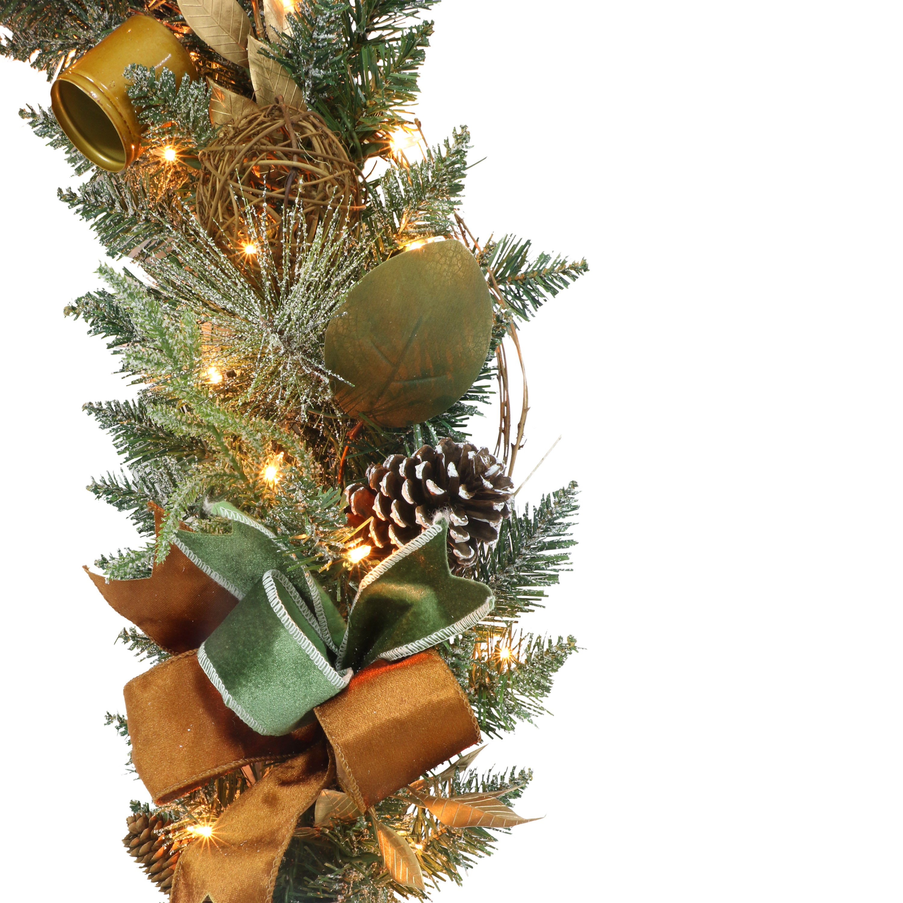 9ft. x 10in. Pre-Lit Adorned Garland